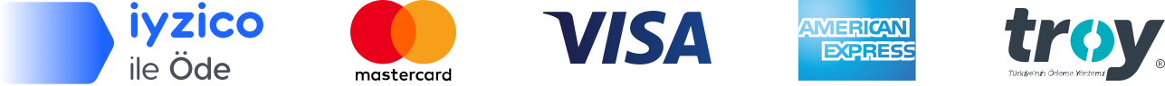 iyzico ile Öde, Visa, Mastercard, American Express, Troy